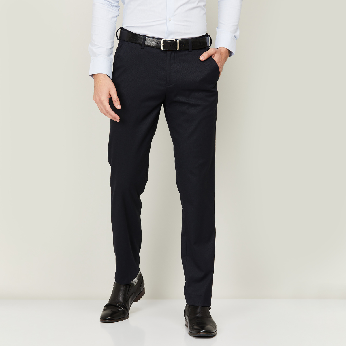 Buy Navy Trousers  Pants for Men by ARROW Online  Ajiocom