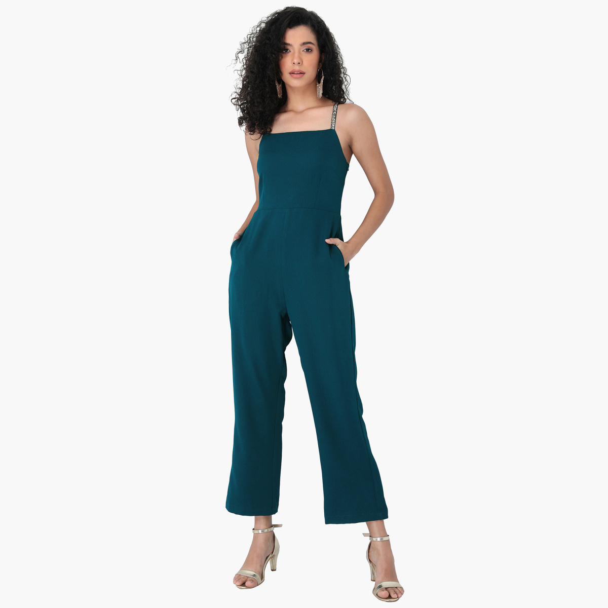 Buy Brown Jumpsuits &Playsuits for Women by FABALLEY Online | Ajio.com