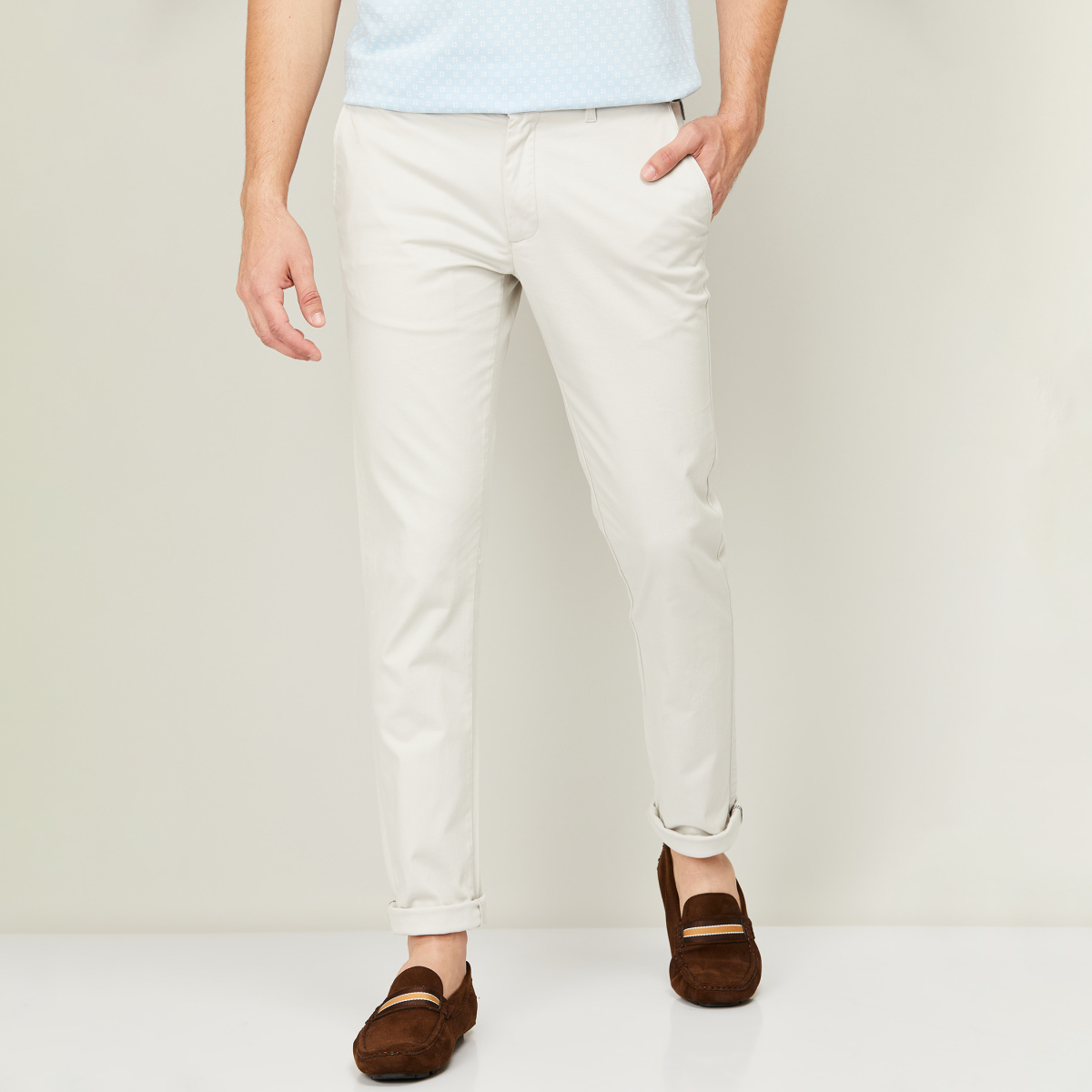 Casual trousers Pt Torino  Cotton super slim trousers  DL01Z00WELT0450340