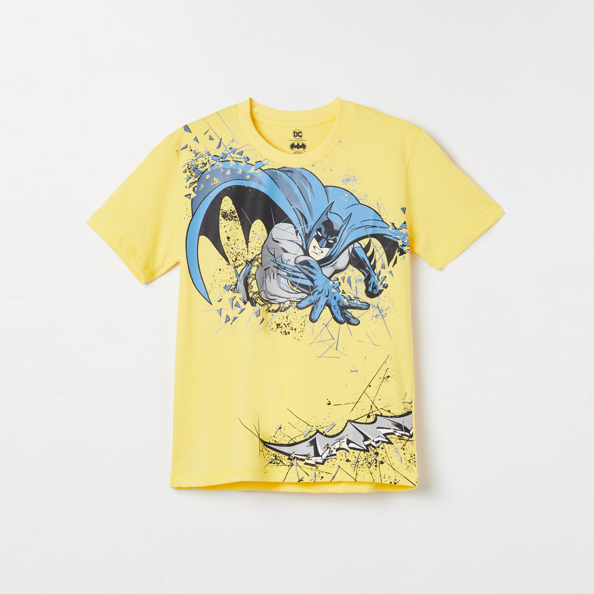KIDSVILLE Boys Batman Print Crew Neck T-shirt