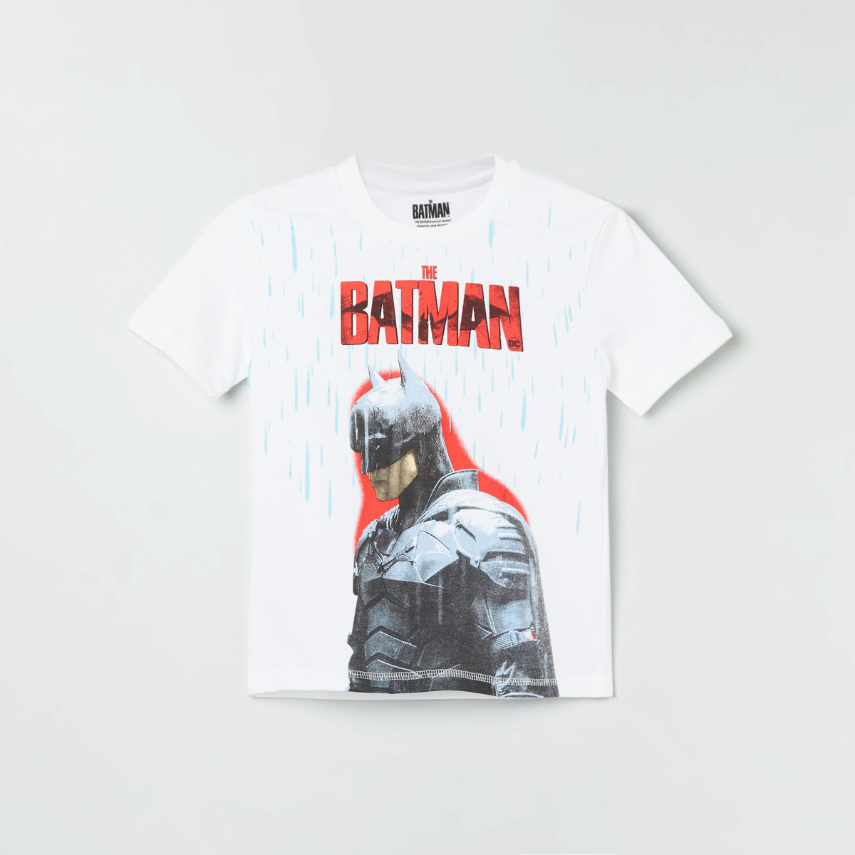 KIDSVILLE Boys Batman Printed Crew Neck T-shirt