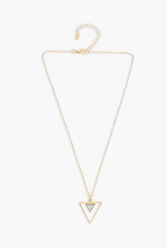 GINGER Triangular Pendant Necklace
